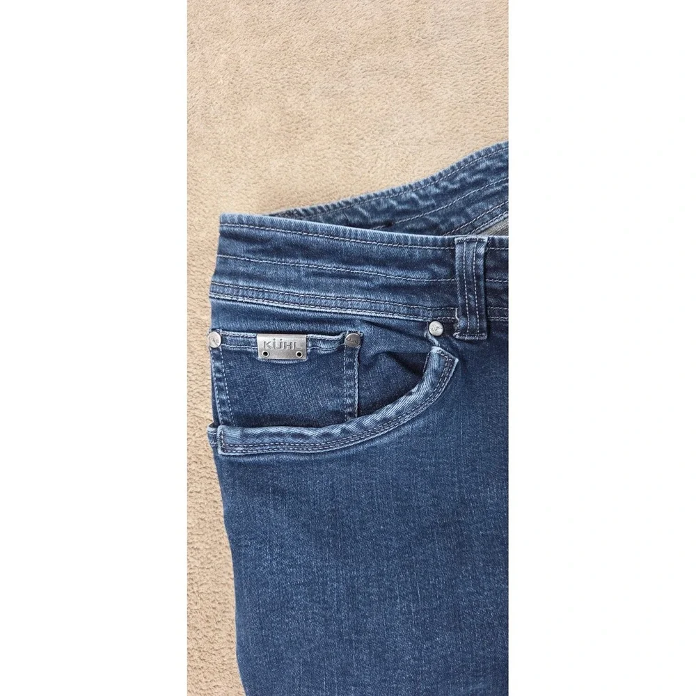 Kuhl Thermik Jeans Men's 36x34(32) Blue Regular Straight Stretch Denim GOOD